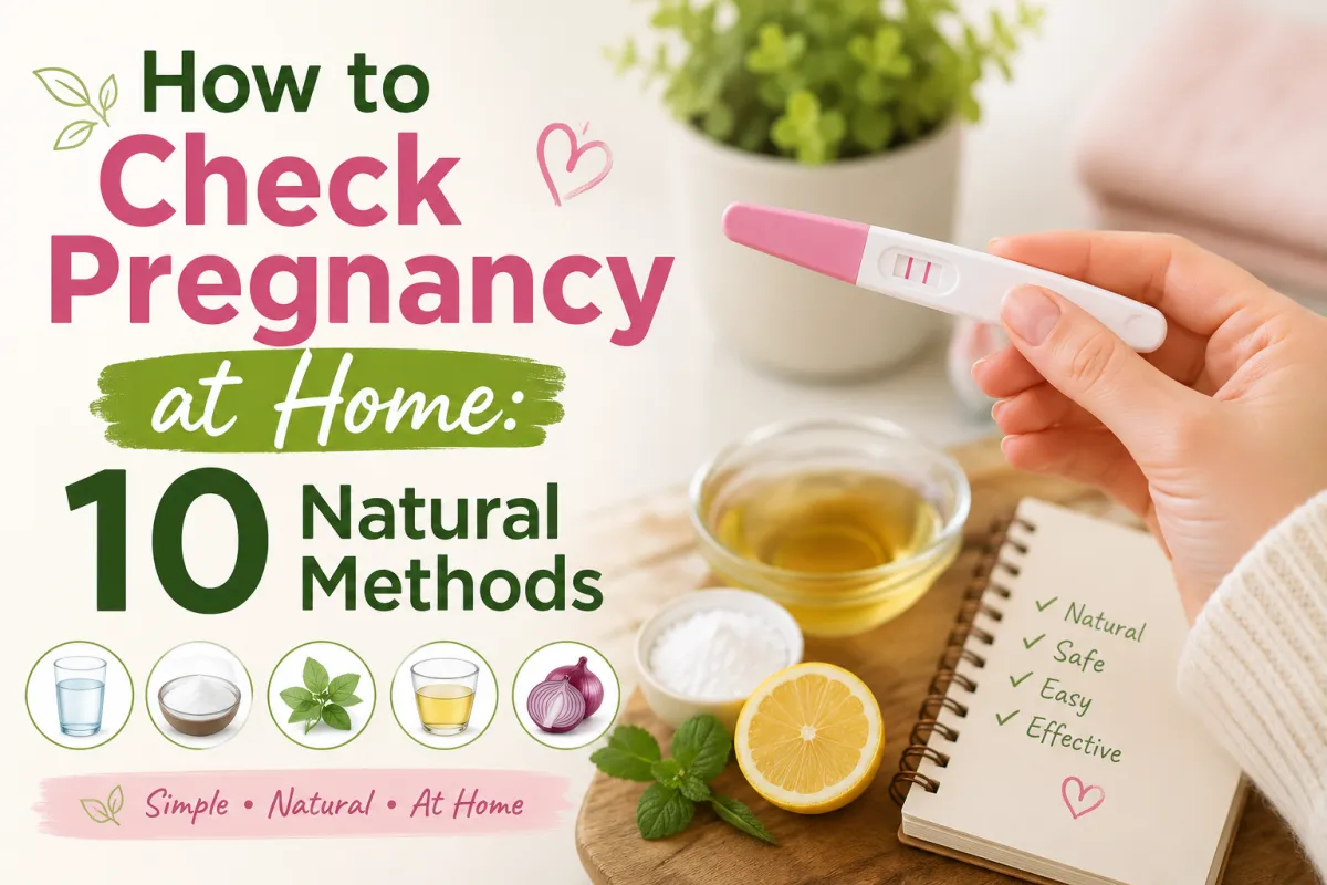 How to Check Pregnancy at Home: 10 Natural Methods