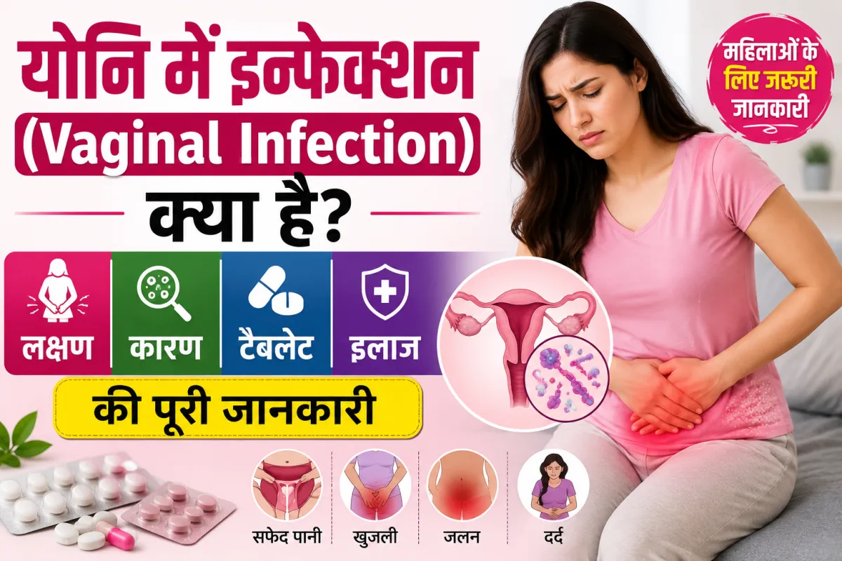 योनि में इन्फेक्शन (Vaginal Infection) क्या है? लक्षण, कारण, टैबलेट और इलाज की पूरी जानकारी