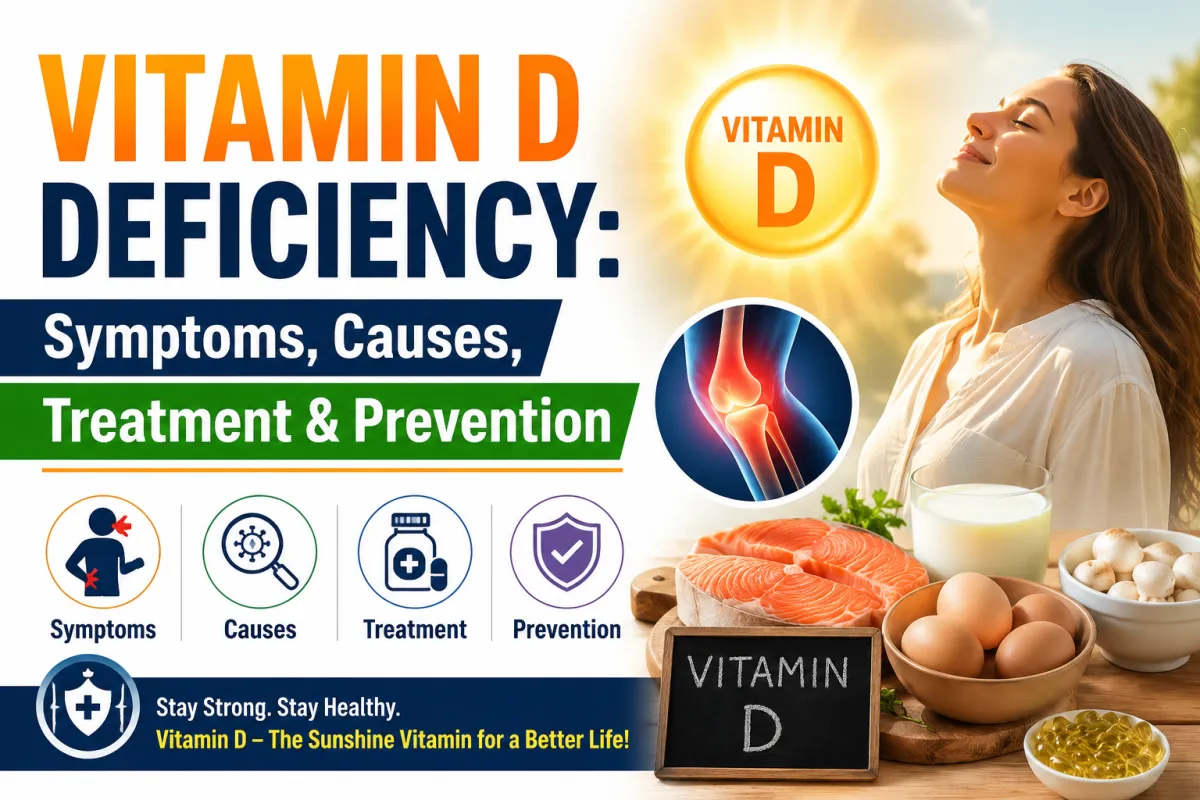 Vitamin D Deficiency: Symptoms, Causes, Treatment & Prevention