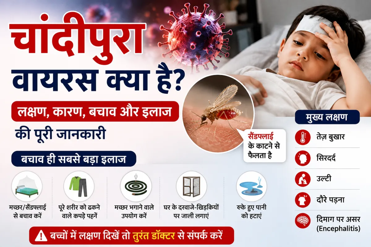 चांदीपुरा वायरस क्या है? लक्षण, कारण, इलाज और बचाव — पूरी जानकारी