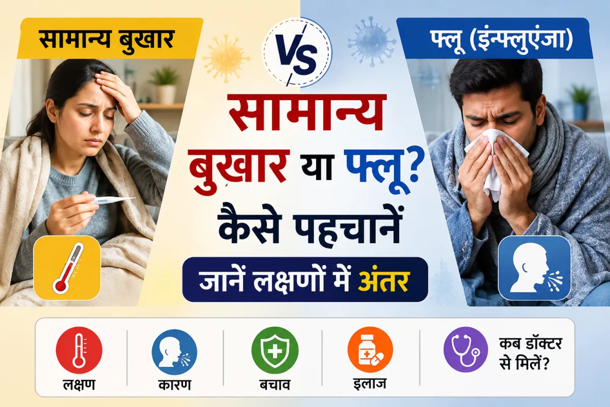 सामान्य बुखार या फ्लू? कैसे पहचानें, जानें लक्षणों में अंतर और कब डॉक्टर से लें सलाह